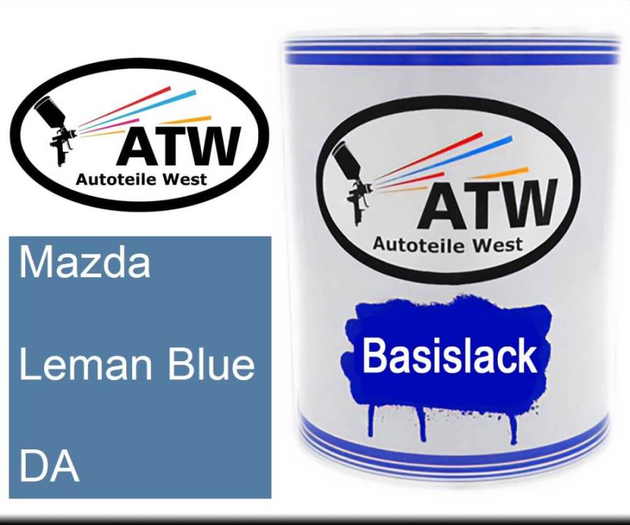 Mazda, Leman Blue, DA: 1L Lackdose, von ATW Autoteile West.